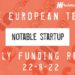 The European Tech Weekly Notable Startup Funding Report 22/8/22
