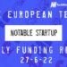 The European Tech Weekly Notable Startup Funding Report 27/6/22