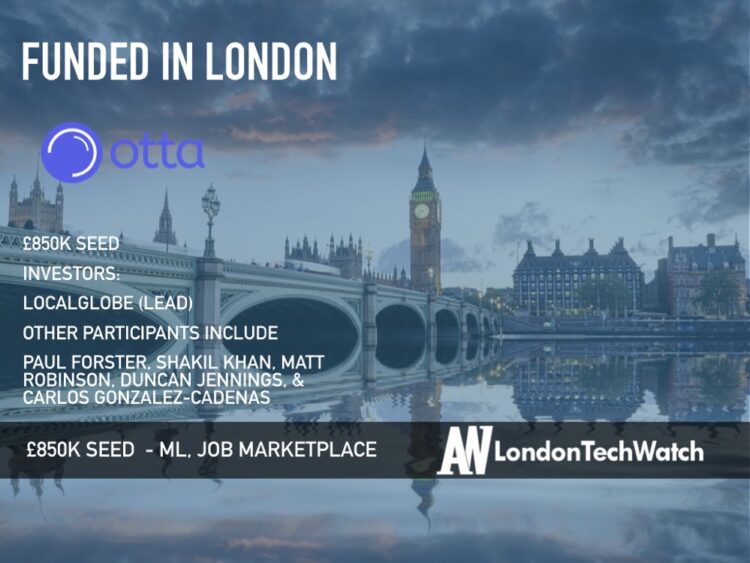 Otta Raises £850K to be the Ultimate Marketplace for Job Seekers