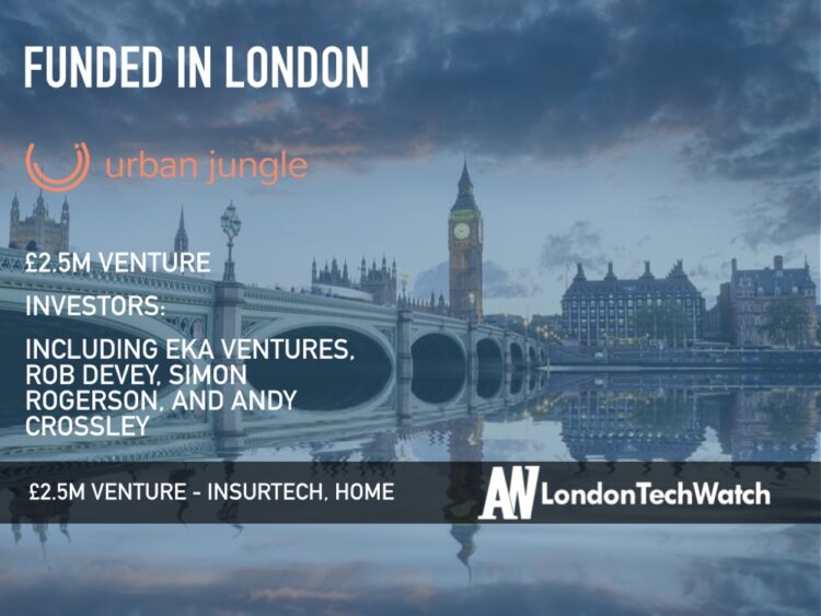 Urban Jungle Raises £2.5M to Help a Generation of Renters Get Affordable Insurance